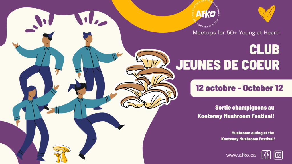 sortie jeunes de coeur kootenay mushroom festival le 12 octobre