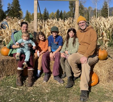 Matgieu Zeziola et sa famille à la Linden ferme