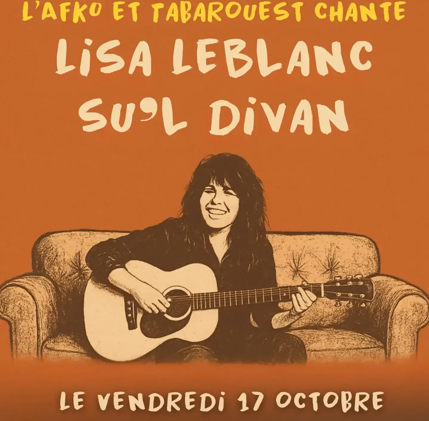 L’AFKO et Tabarouest chante: Lisa LeBlanc su’l divan