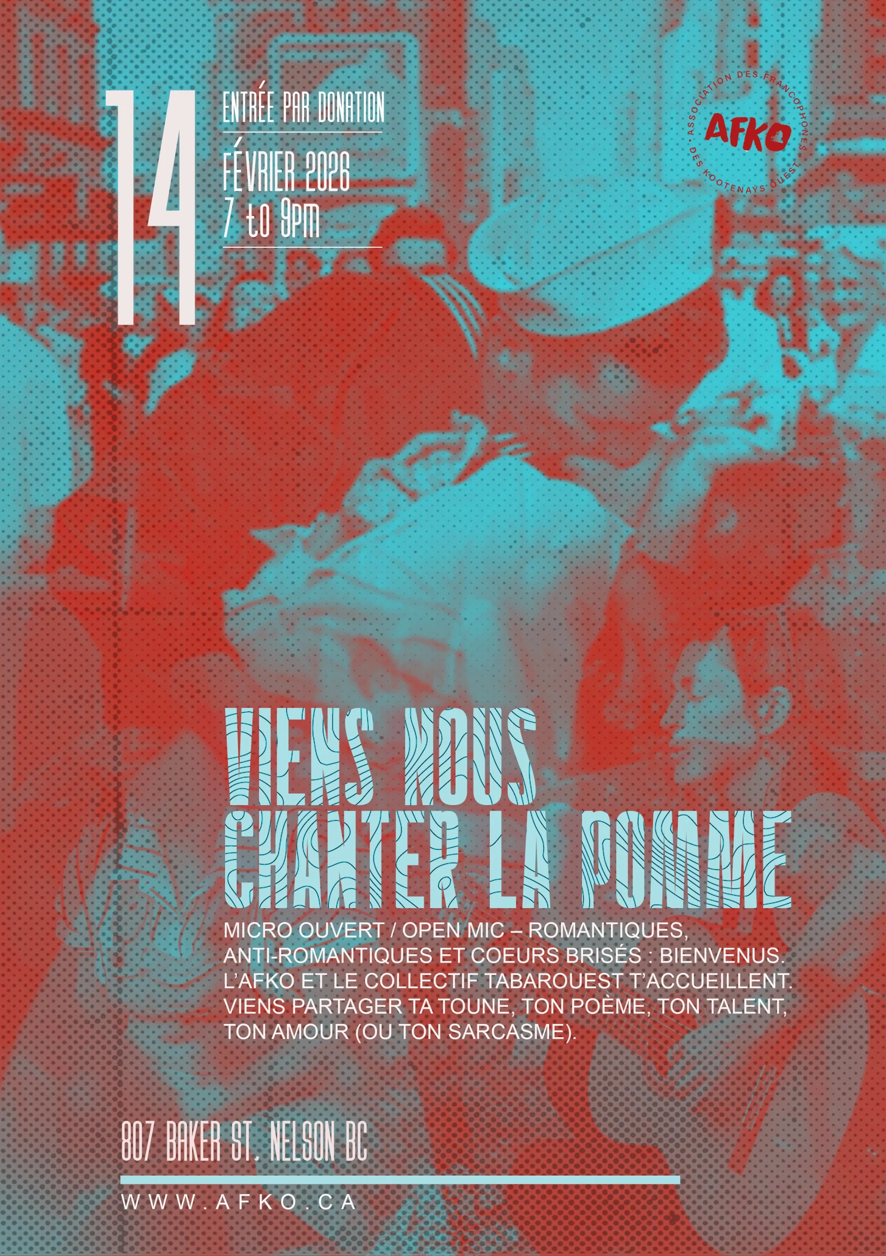 Viens nous chanter la pomme avec Tabarouest le 14 février