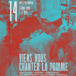 Viens nous chanter la pomme avec Tabarouest le 14 février