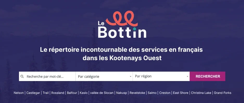 Le bottin: nouveau service