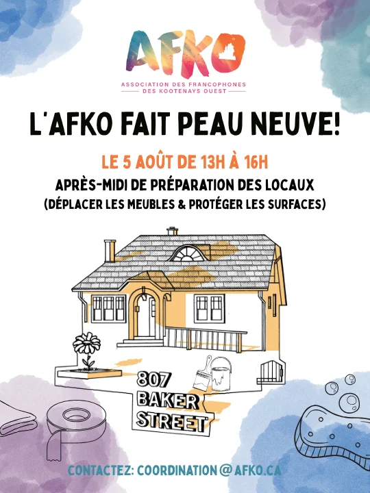 Après-midi de préparation des locaux